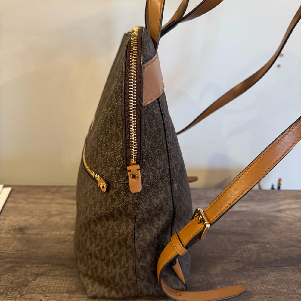 Michael Kors Signature Rhea Medium Slim Backpack - Picture 5 of 10